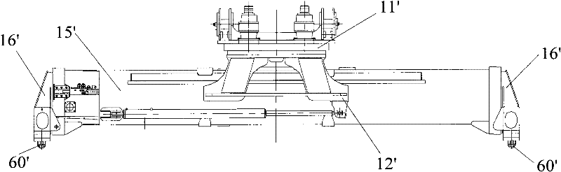 Lifting appliance and front handling mobile crane with same