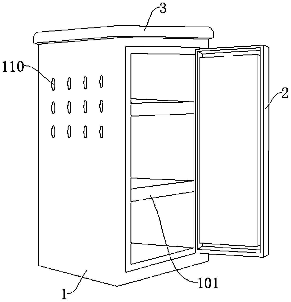 Optical fiber transceiver cabinet suitable for multiple scenes