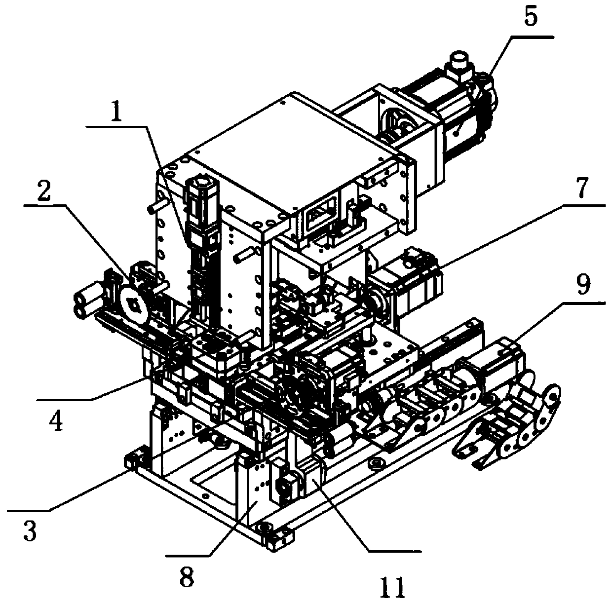 Novel electronic cam pin-inserting mechanism