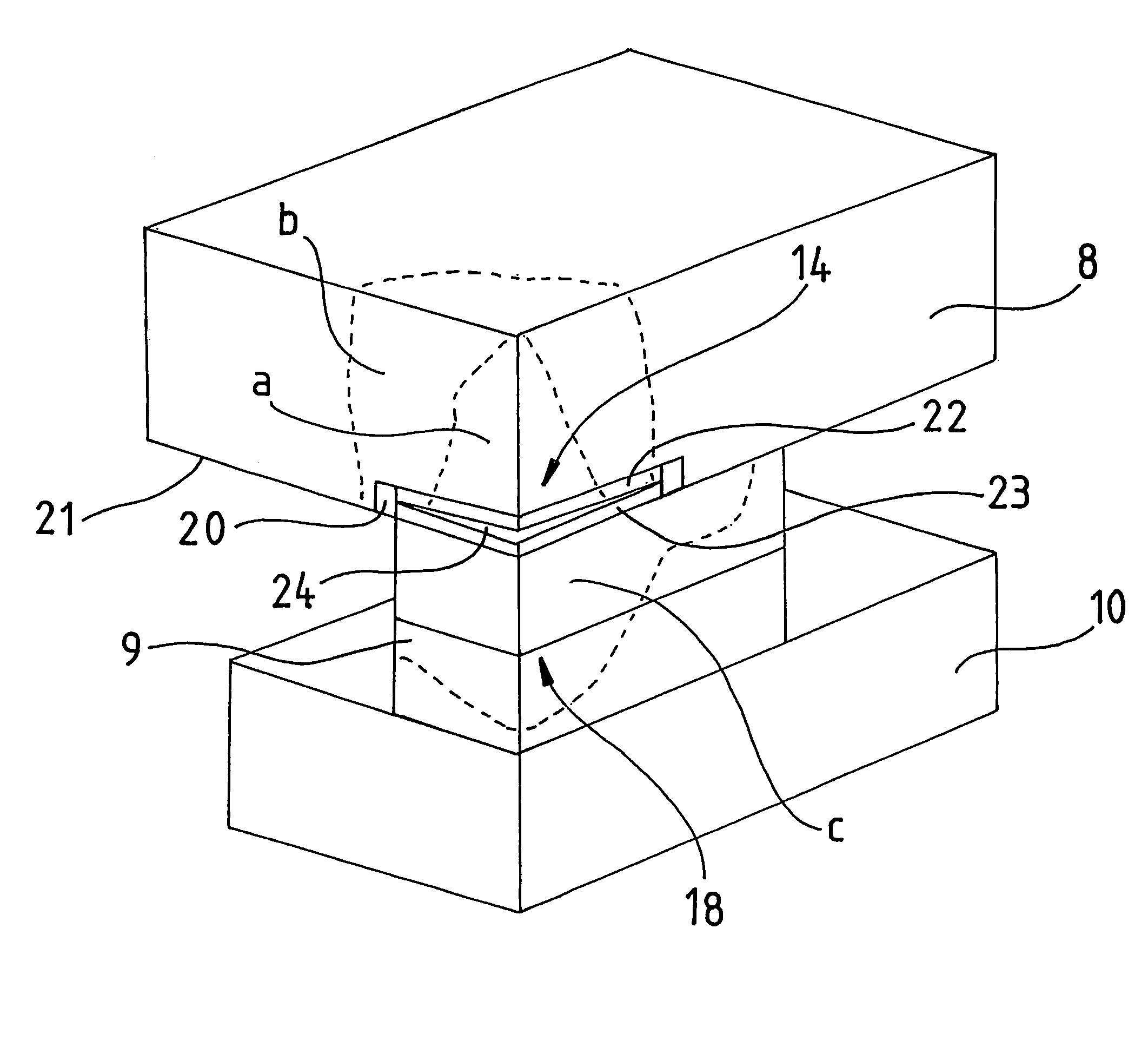 Apparatus and method for compensating for stress deformations in a press