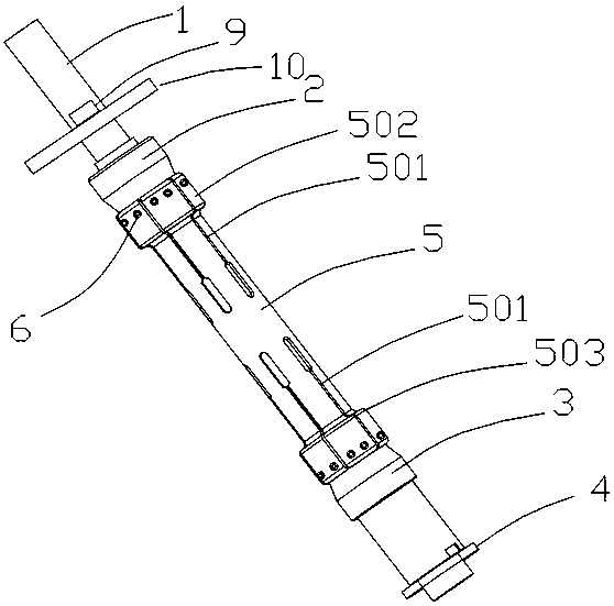 Expanding core fixture suitable for workpiece with gully on inner wall and use method thereof