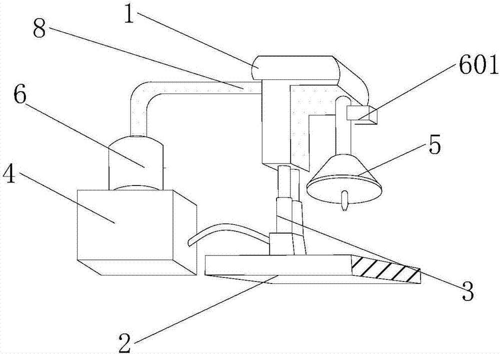 Punching device for hardware fittings