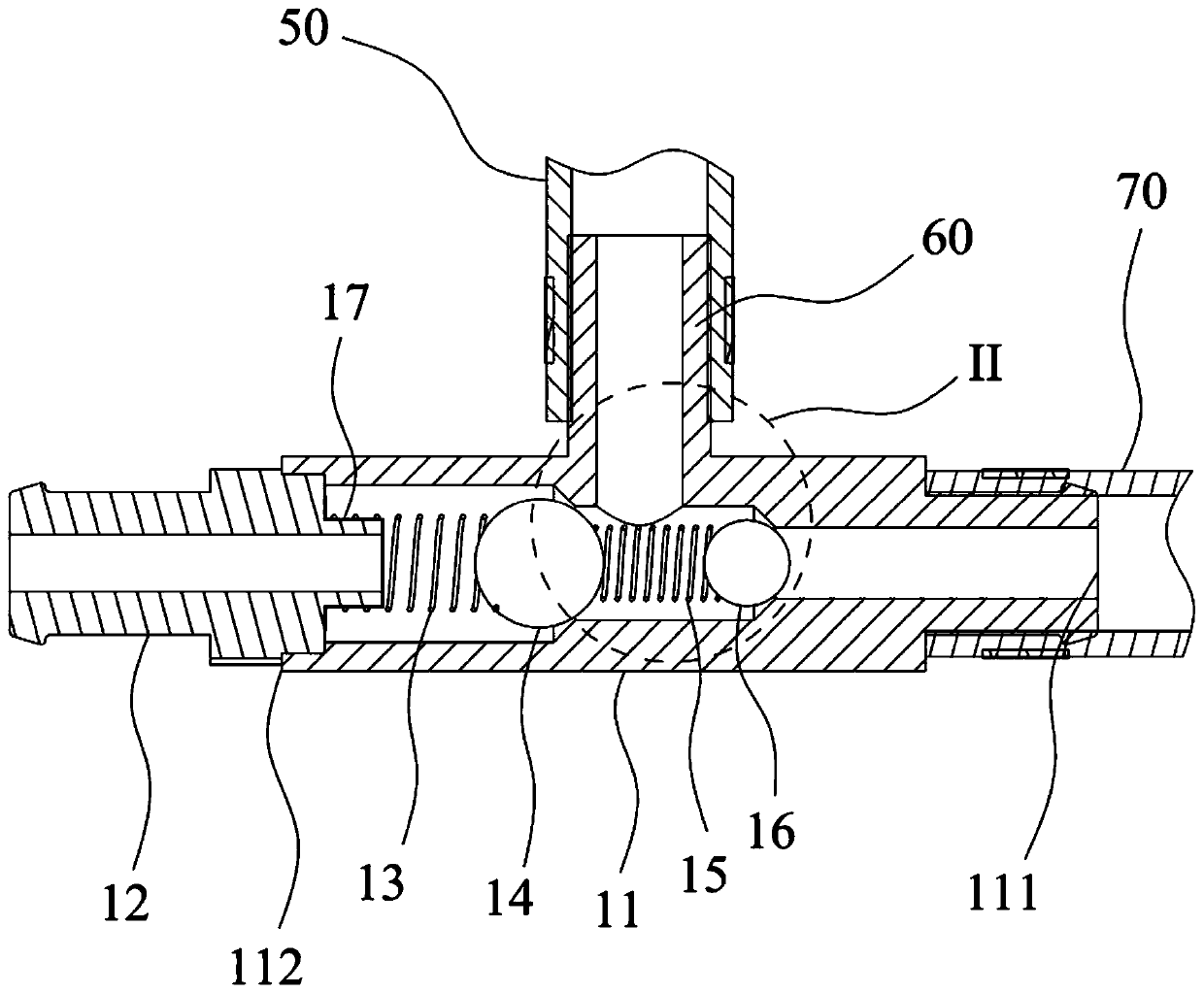 Anti-freezing fluid filling and emptying device for new energy automobile and new energy automobile