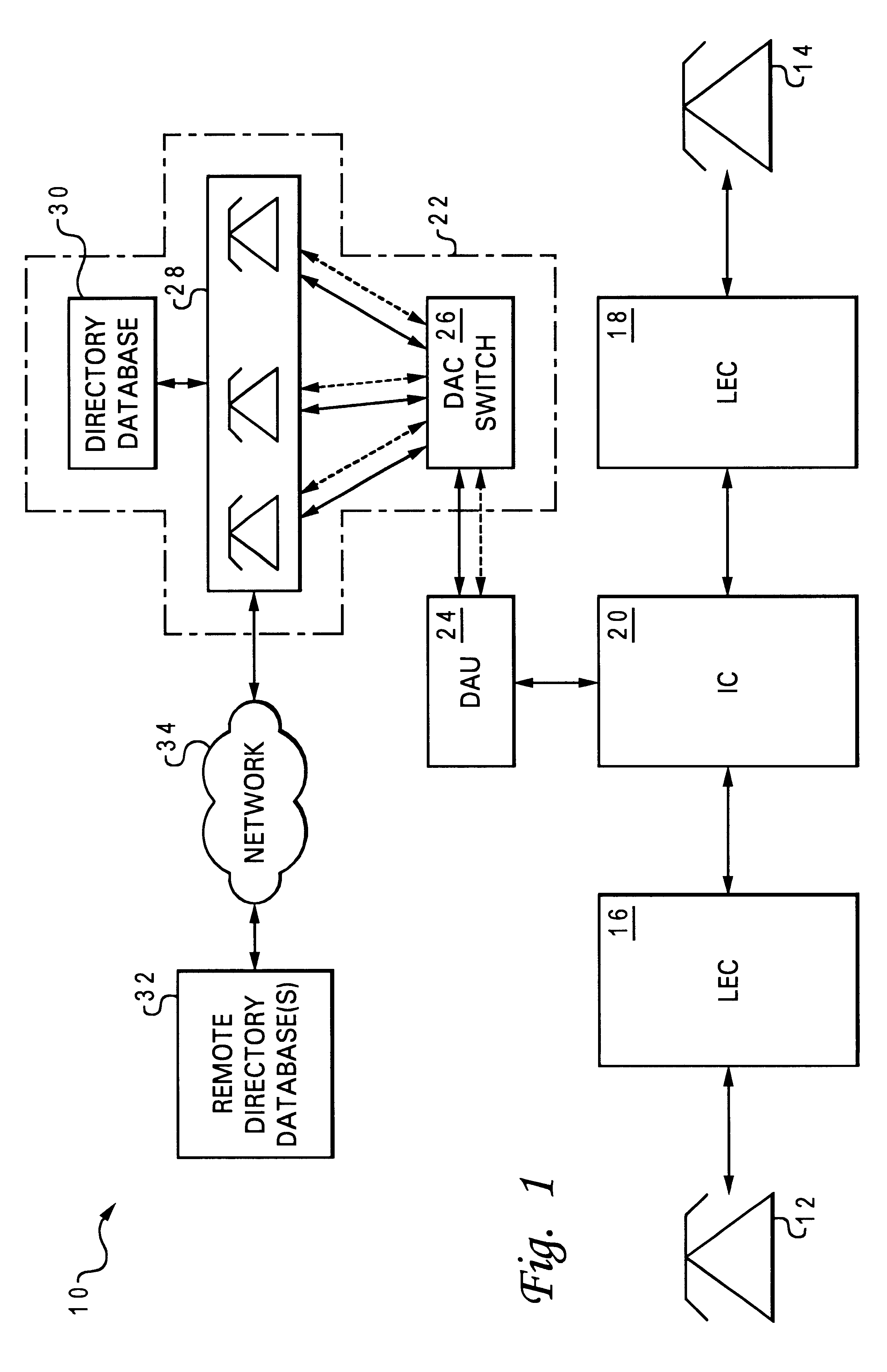 Method and system for automatically providing a customer billing identifier for a directory assistance extension call to a switch in a public telephone network