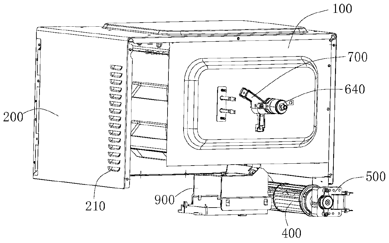 Cooking device and oven