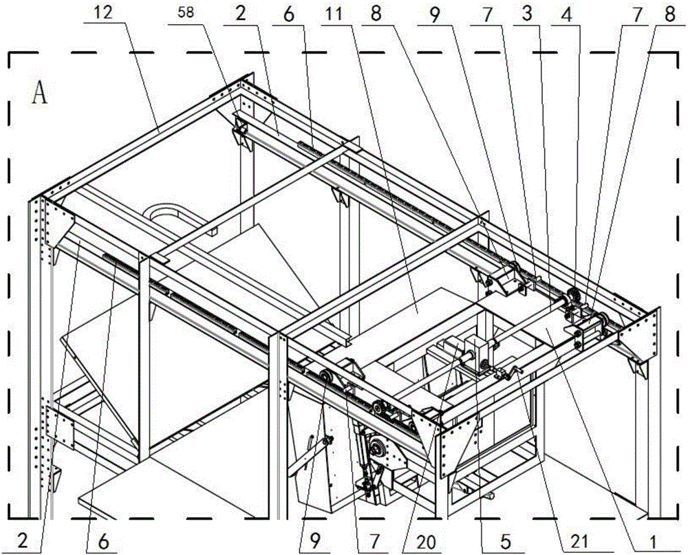 Cabin rotating mechanism of flying cinema