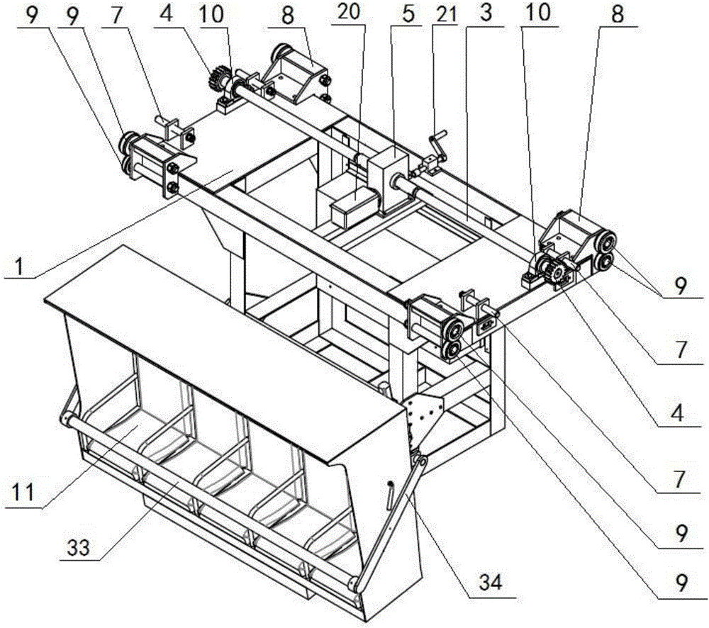 Cabin rotating mechanism of flying cinema