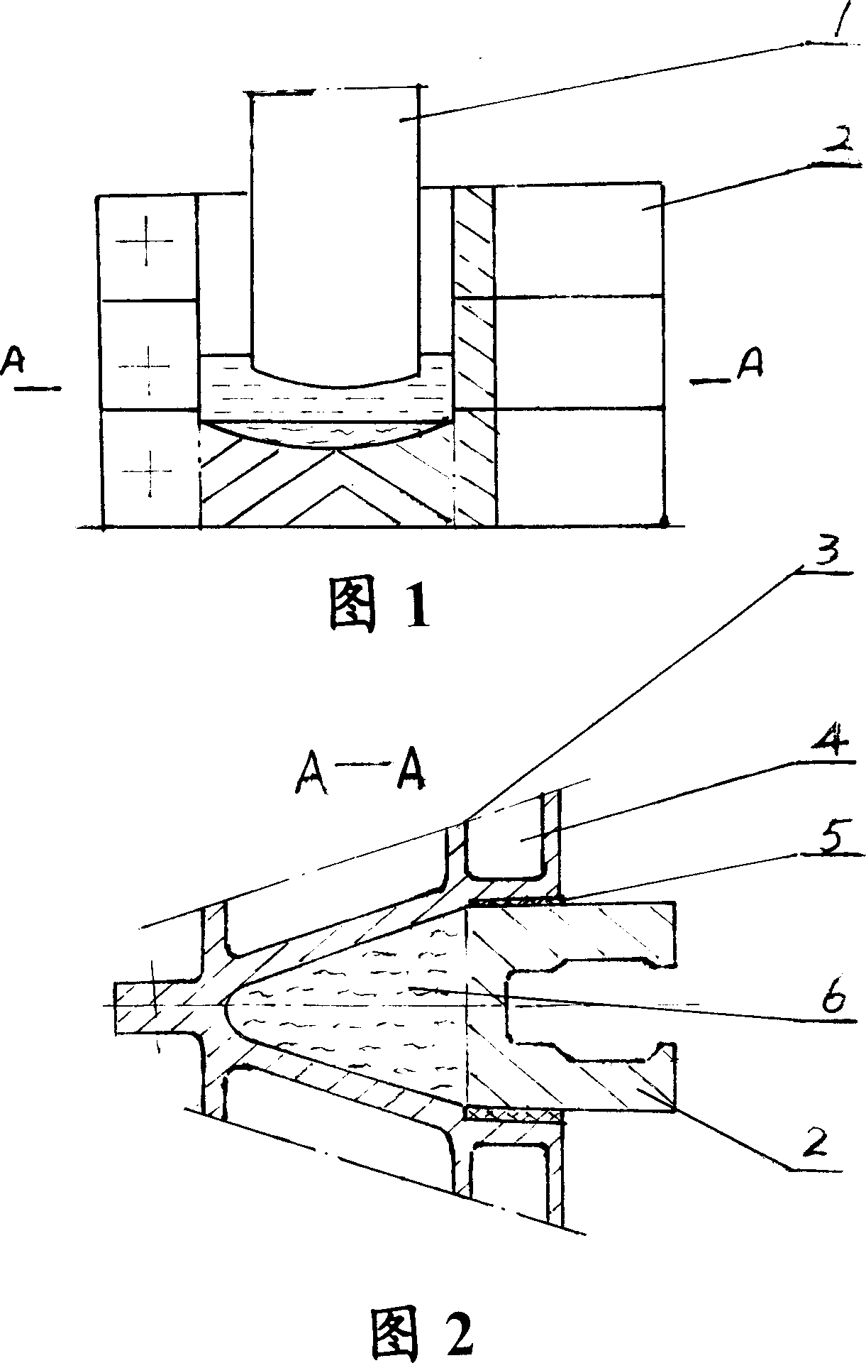Manufacturing method of bimetal electroslag founding antiwear hopper teeth set