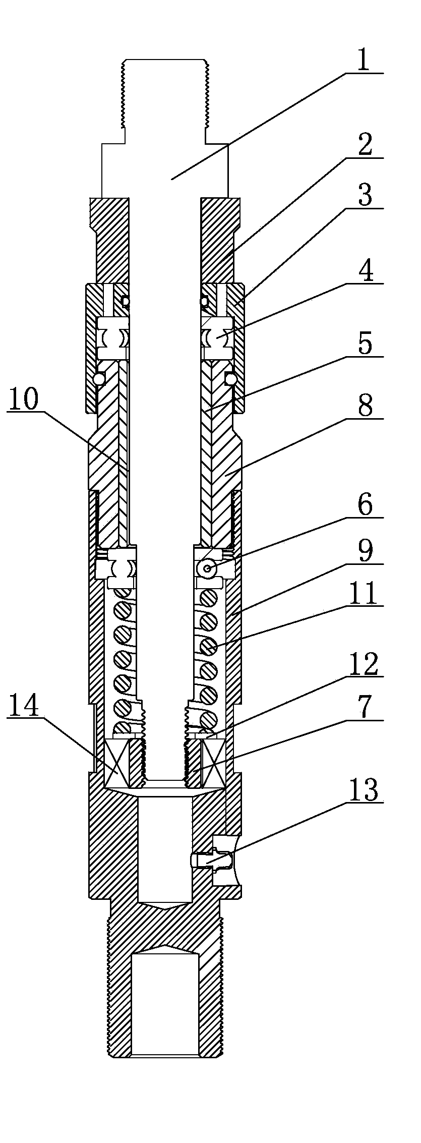 Novel internal single-action mechanism of drilling tool