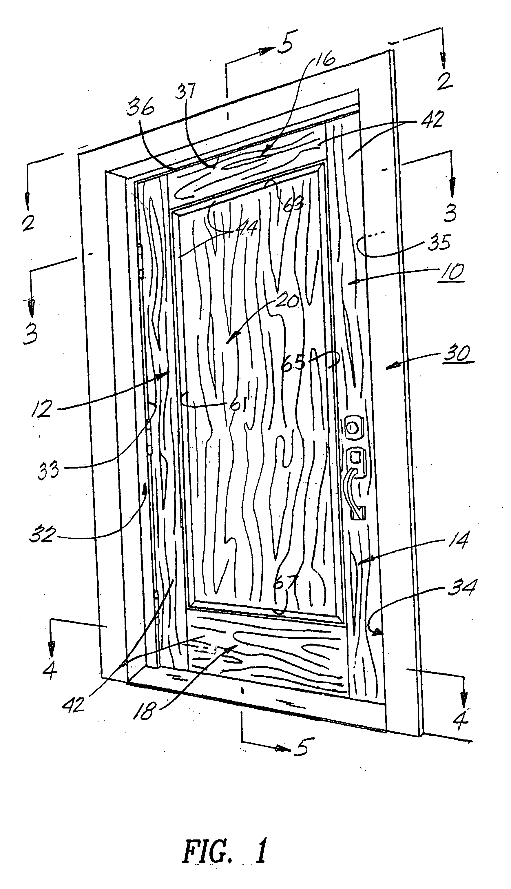 Fire retardant panel door and door frame having intumescent materials therein
