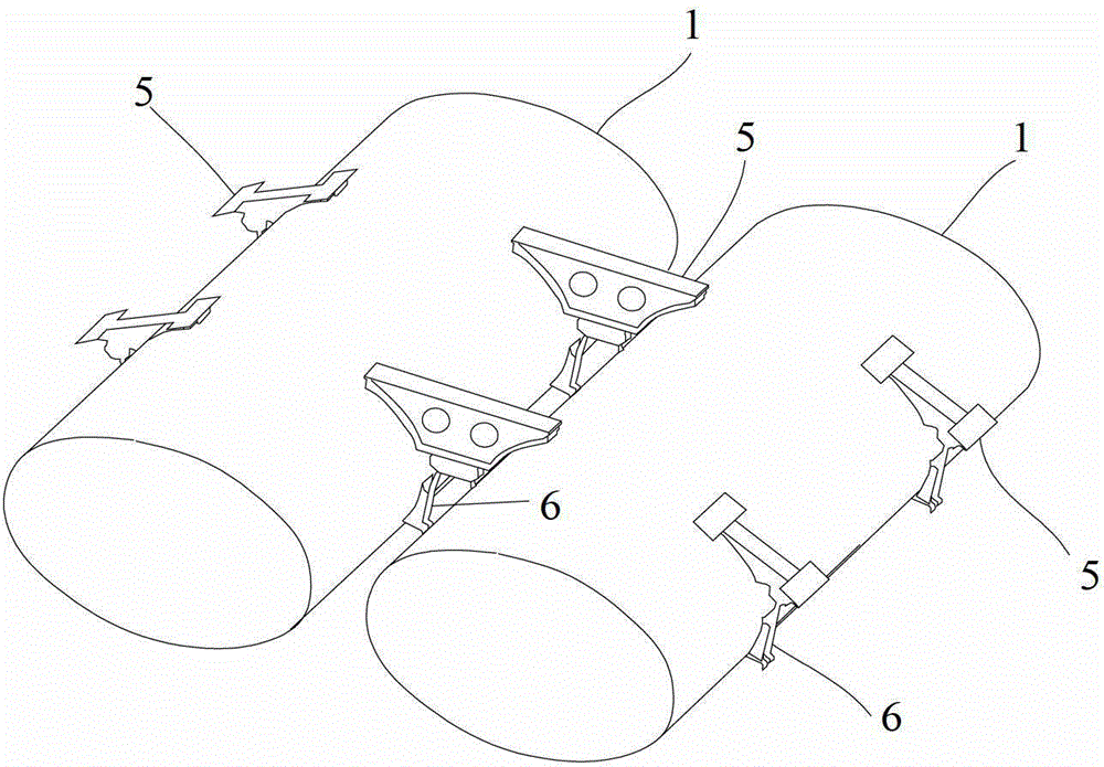 Water supply device for passenger train