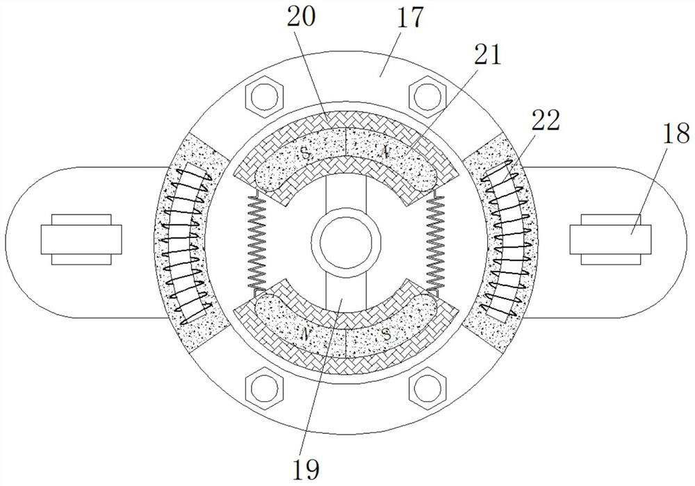 Navigation display screen bracket capable of keeping balance and preventing vibration