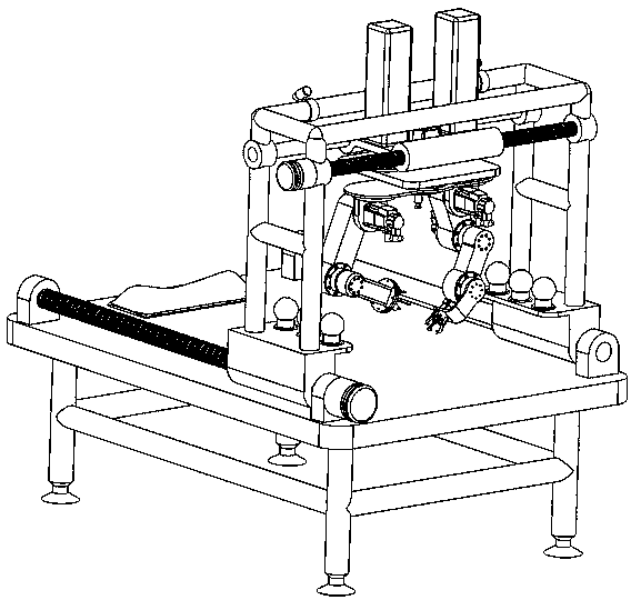 Double mechanical arm collaborative operation cupping bed