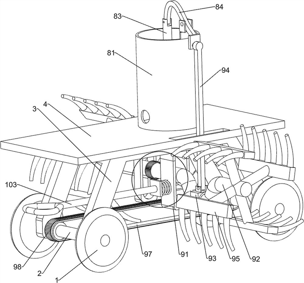 Agricultural vegetable field fertilizing and weeding equipment