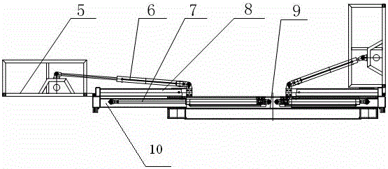 The air guide mechanical structure of the fuselage transport vehicle in the aircraft