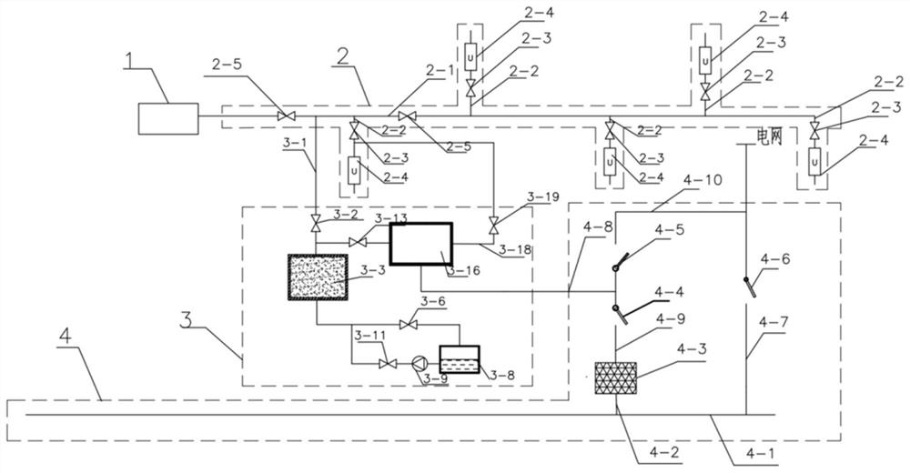 A regenerative steam heating network heating system and method with large load fluctuations