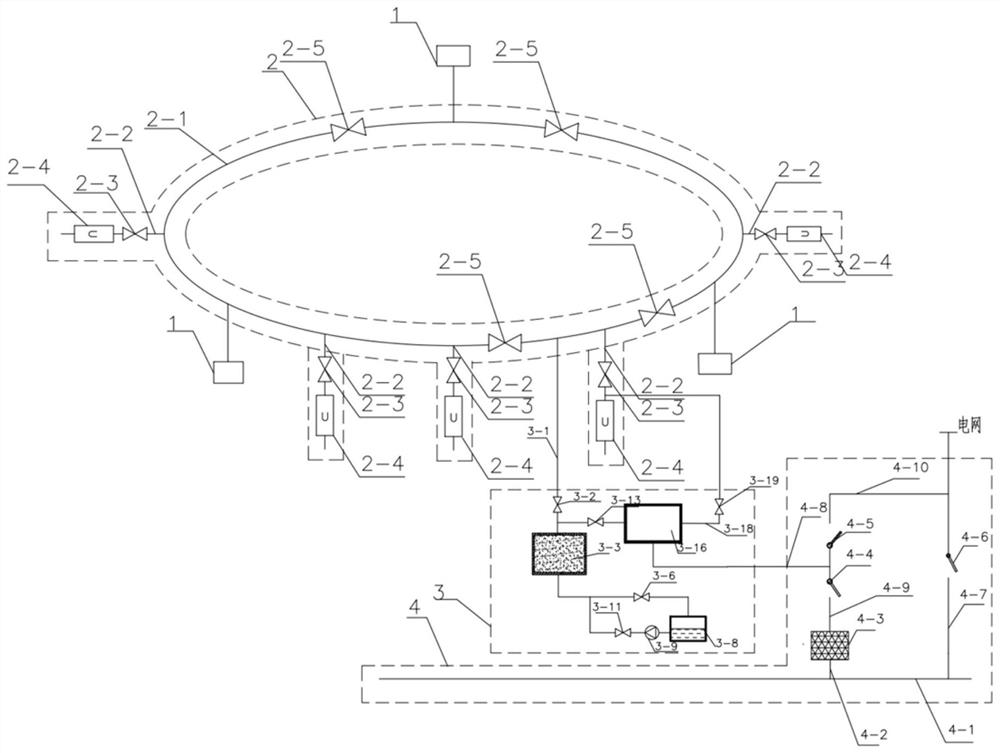 A regenerative steam heating network heating system and method with large load fluctuations