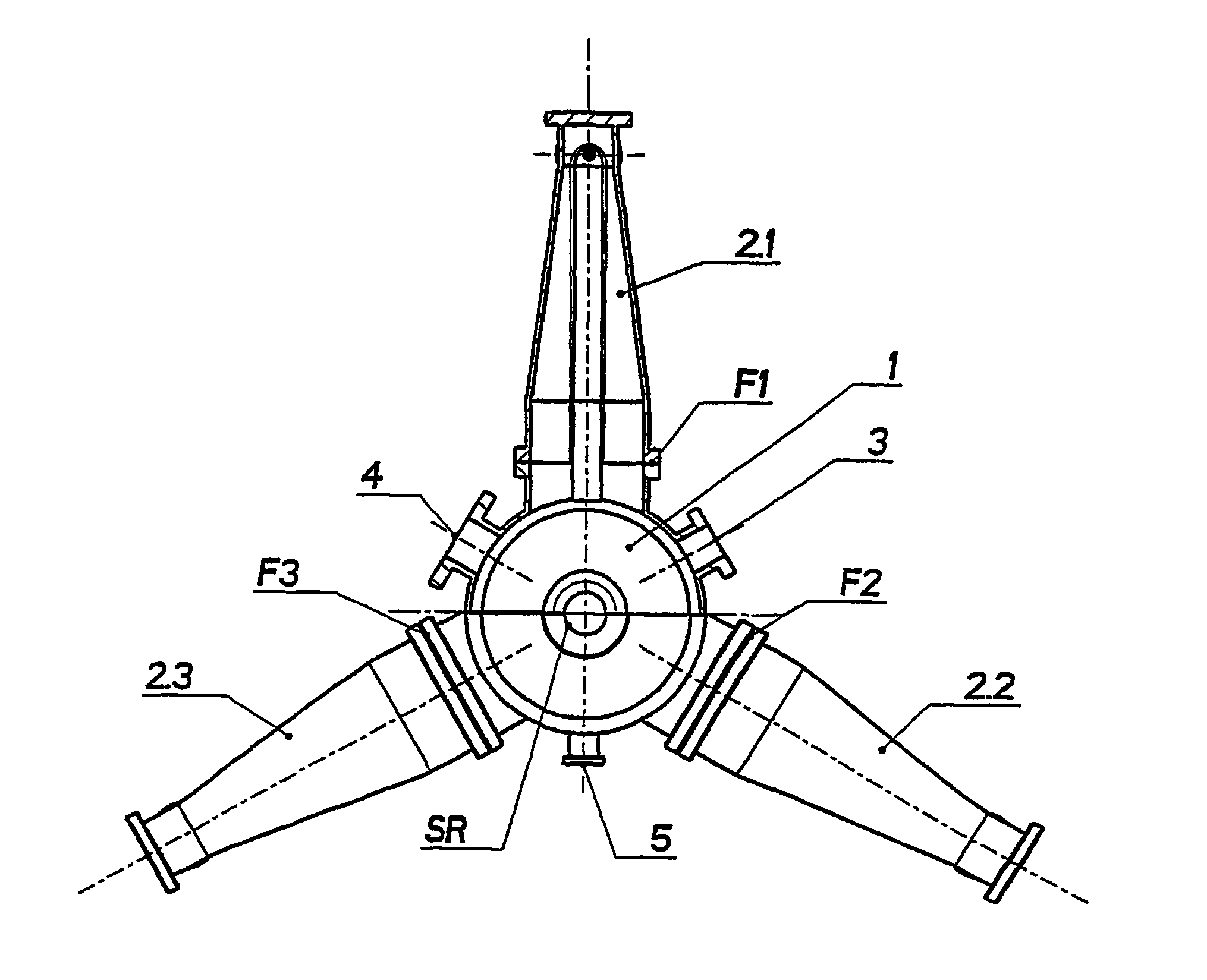 Hom damped high-frequency resonator