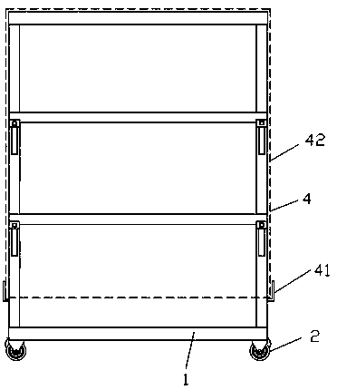 Goods shelf for storage and logistics