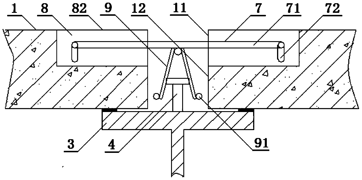 Method for constructing fully prefabricated floor slab partially-overlapped joint and component of joint