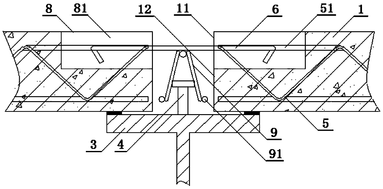 Method for constructing fully prefabricated floor slab partially-overlapped joint and component of joint