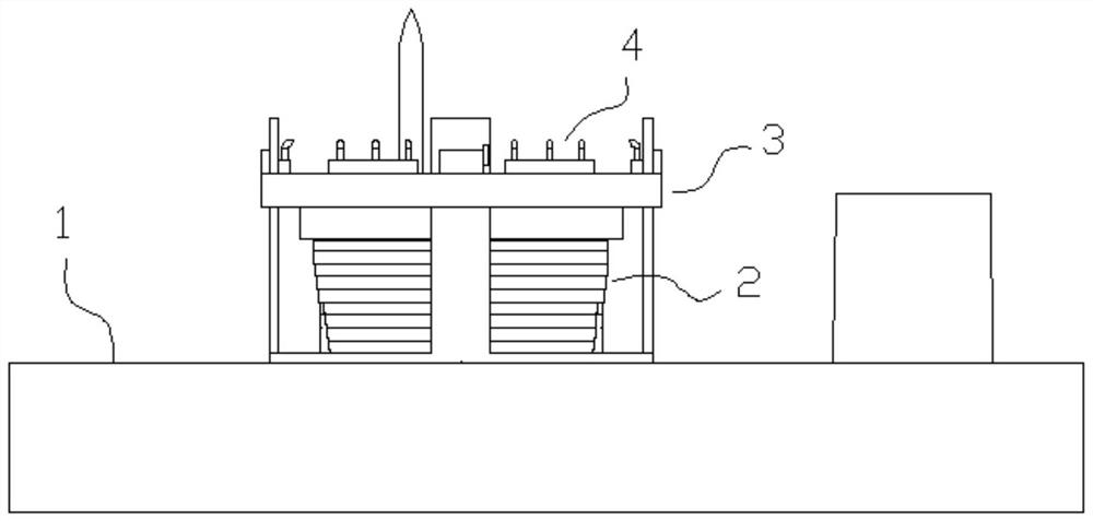 Auxiliary system for assisting aircraft in launching and recycling and launching and recycling method