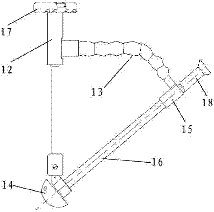 Artificial hip joint replacing device