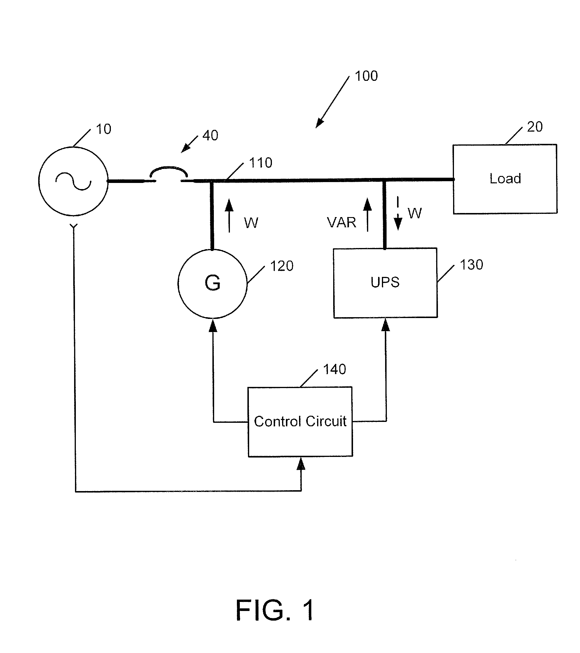 Power Systems and Methods Using an Induction Generator in Cooperation with an Uninterruptible Power Supply
