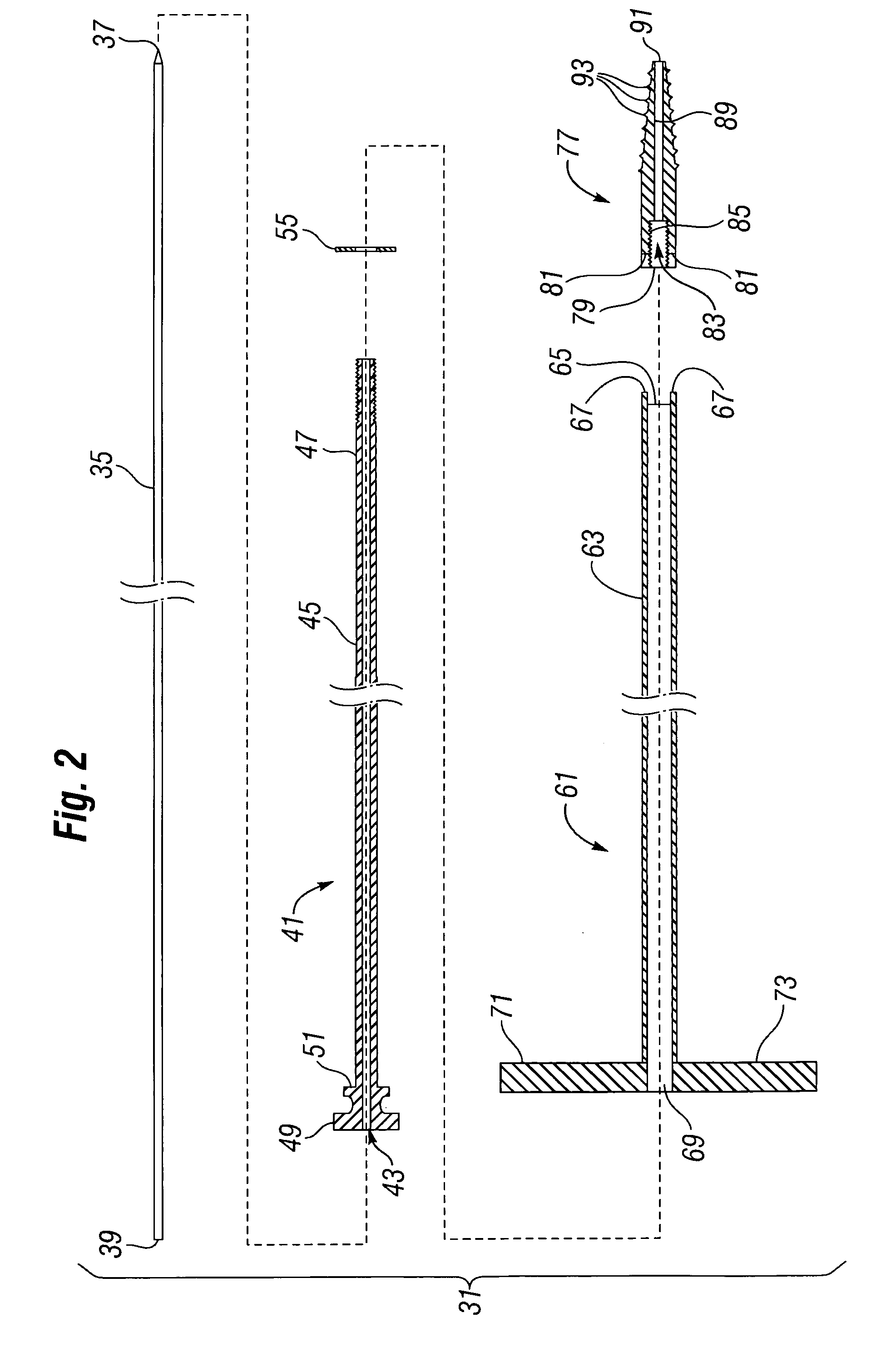 One step entry pedicular preparation device and disc access system