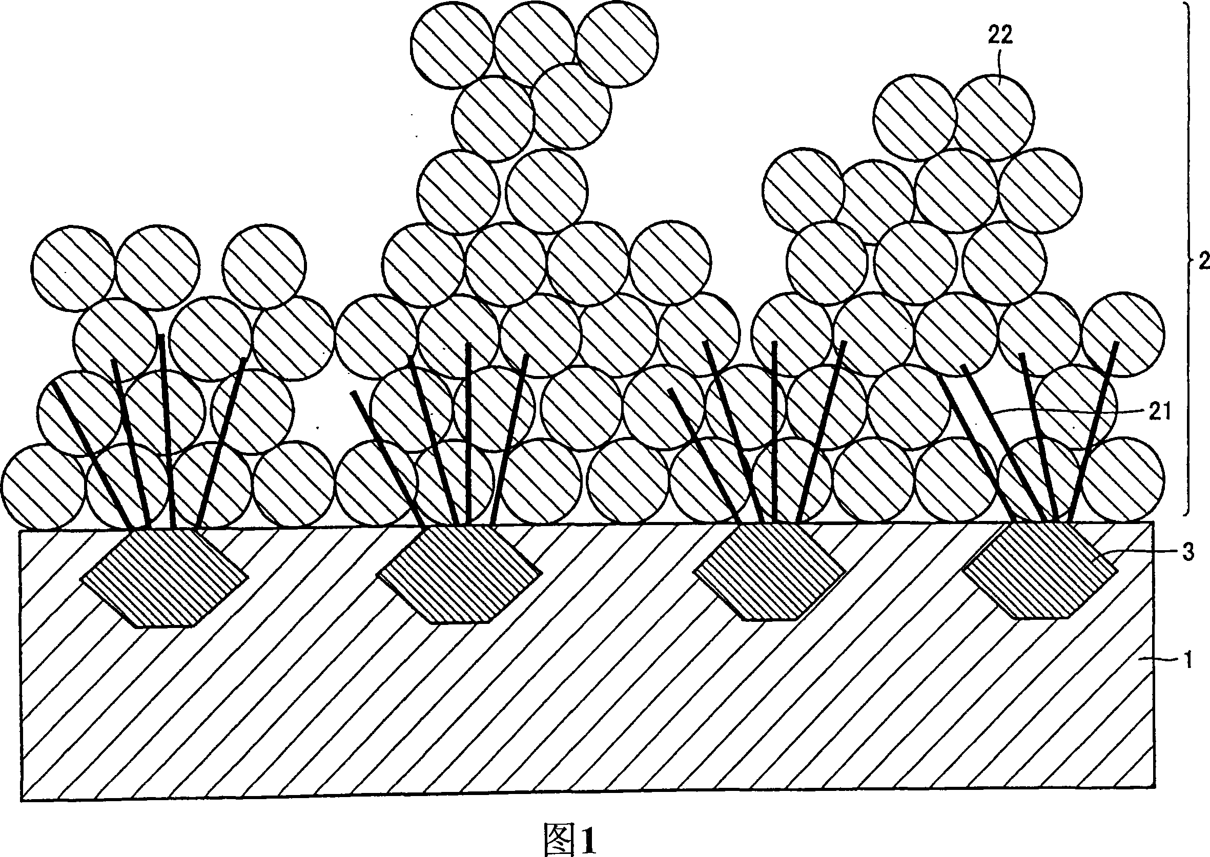 Capacitor electrode member, its manufacturing method and capacitor with same