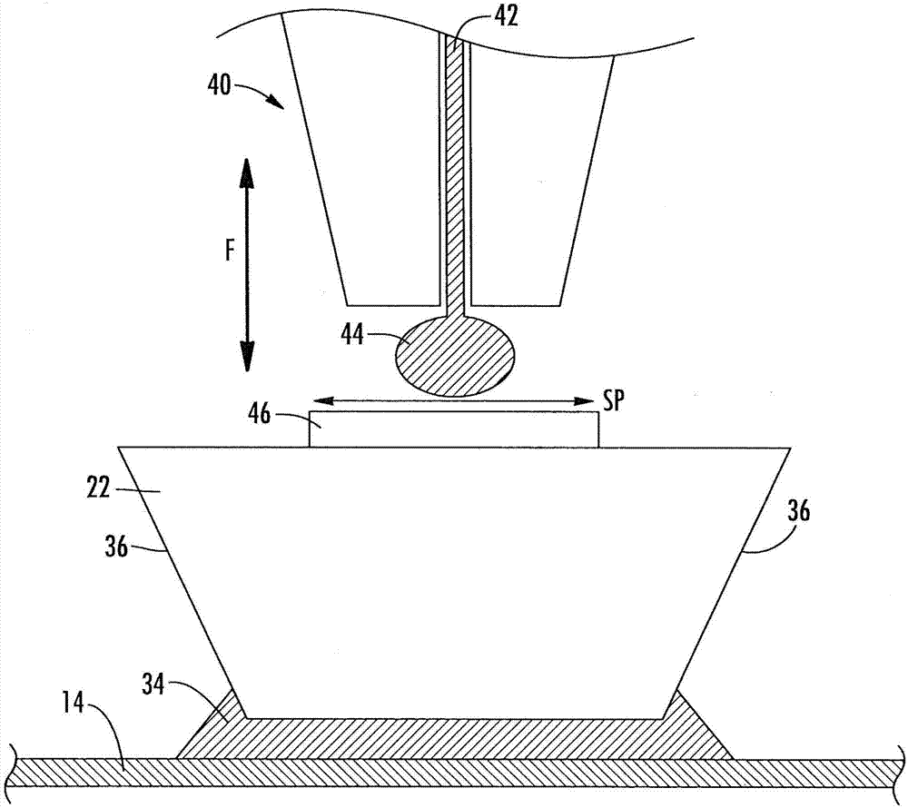 Light emitter packages and devices having improved wire bonding and related methods