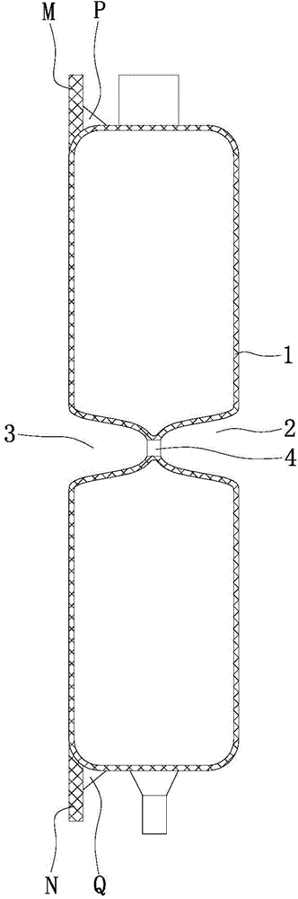 Radiating water tank and plastic shield assembly