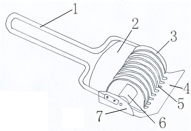 Cooked wheaten food strip-cutter