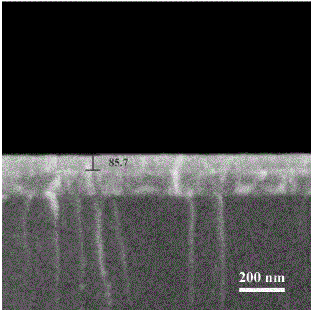 Method for electrochemical detection of lead ions of ordered silicon nano-pore film/indium tin oxide electrode
