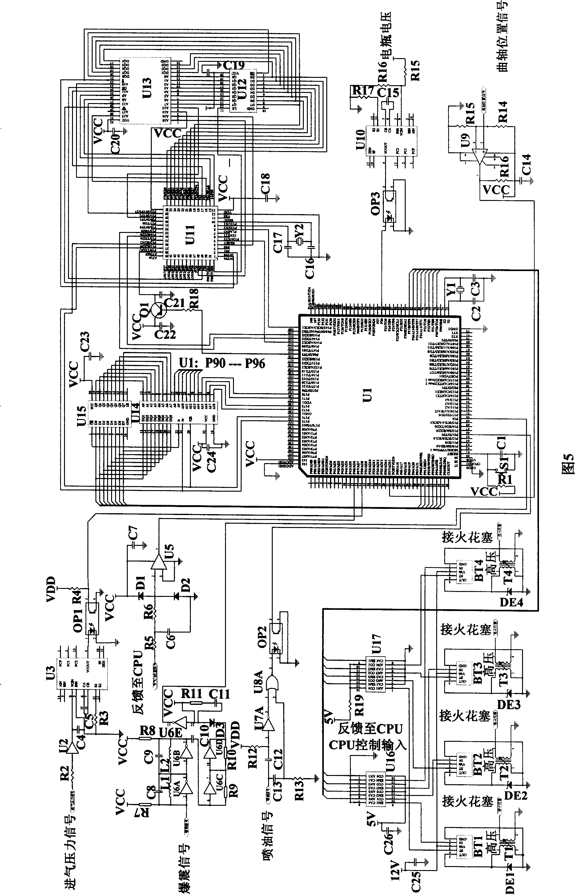 Method for combined pulse spectrum controlling engine ignition timing