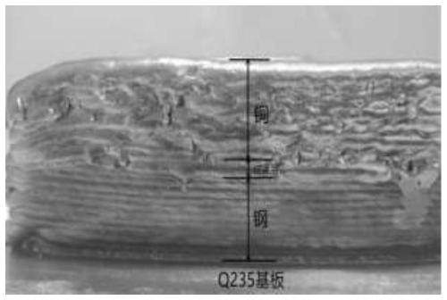 Ni based-flux-cored wire and method for preparing copper-steel base gradient composite