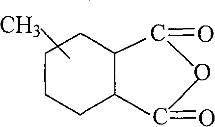 Asphalt modified by epoxy resin and rubber powder