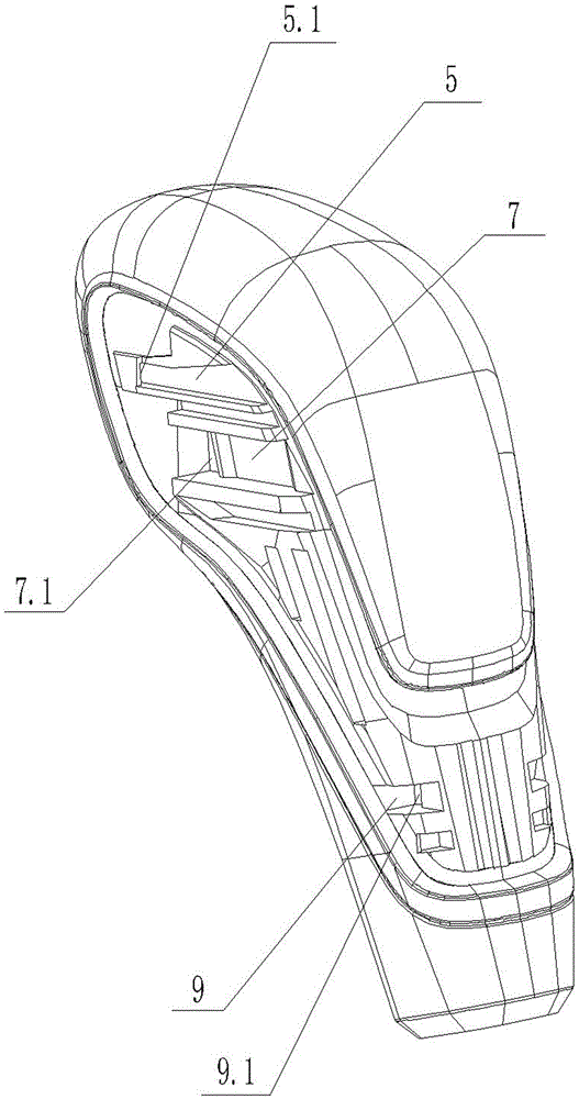 Car automatic transmission shift handle ball head