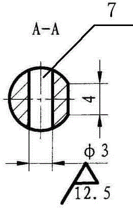 A processing method of vertical gauge
