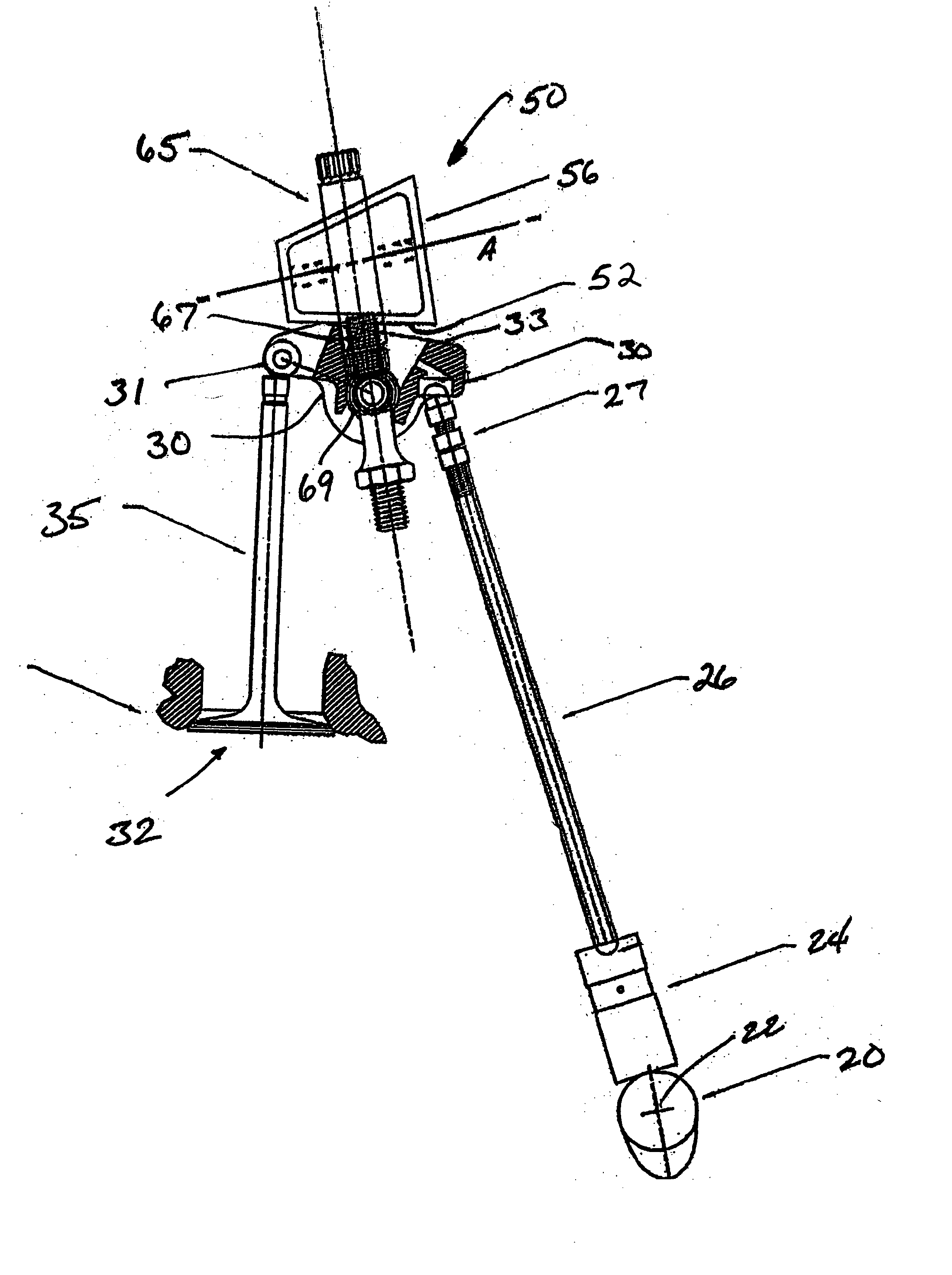 Valve train adjustment tool and method