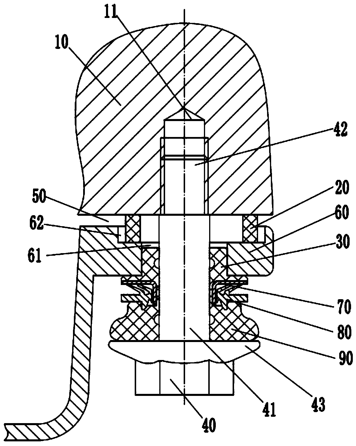 Oil sump connection device for internal combustion engine
