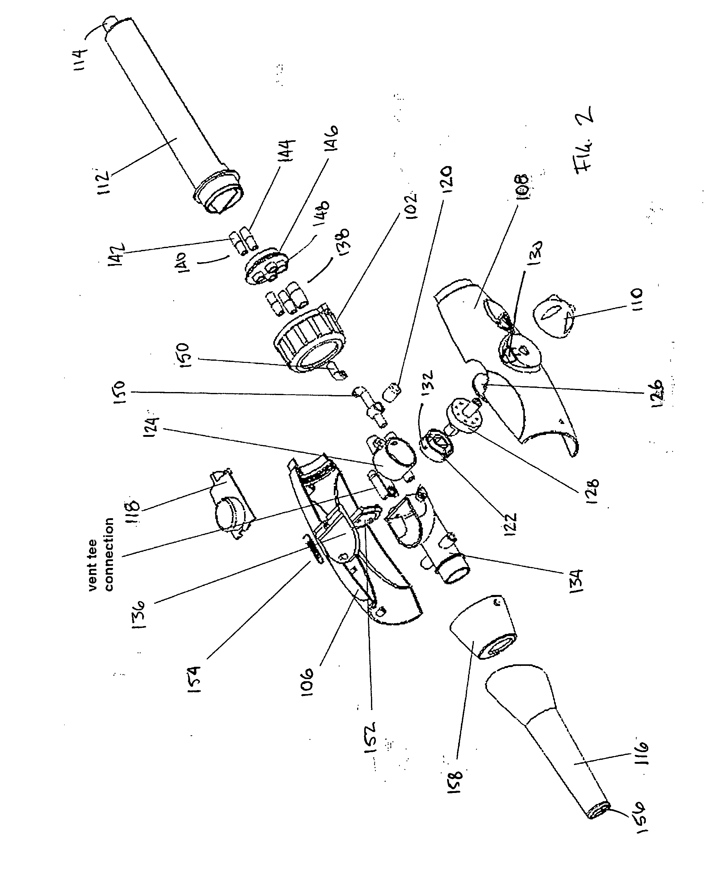 Variably proportional mixing device