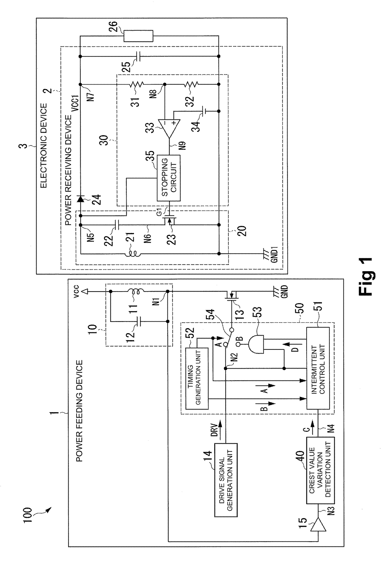 Power feeding system, power receiving device, and power feeding method