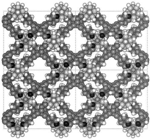 A kind of borane anion supramolecular organic framework material and its preparation method and application