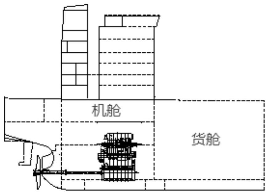Cabin structure of dual-fuel ship