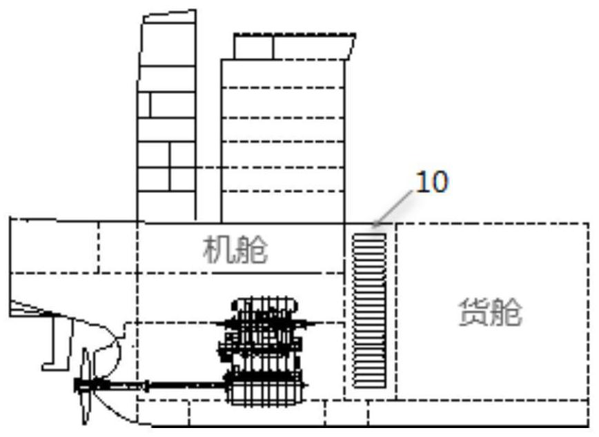 Cabin structure of dual-fuel ship
