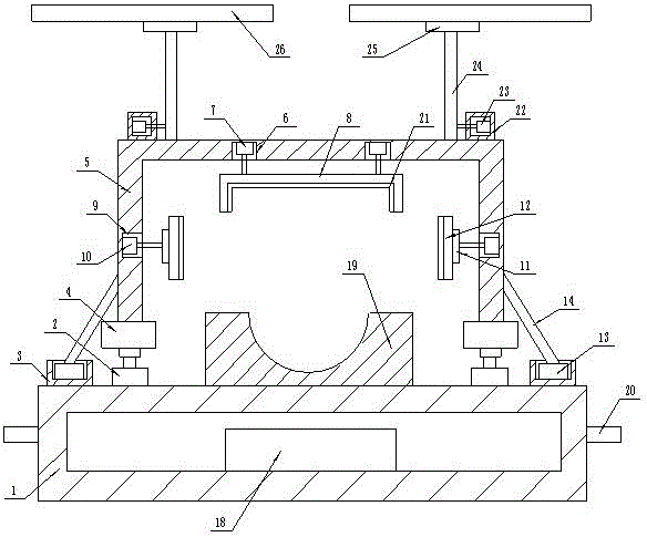 Conveying and fixing device for strip-shaped materials