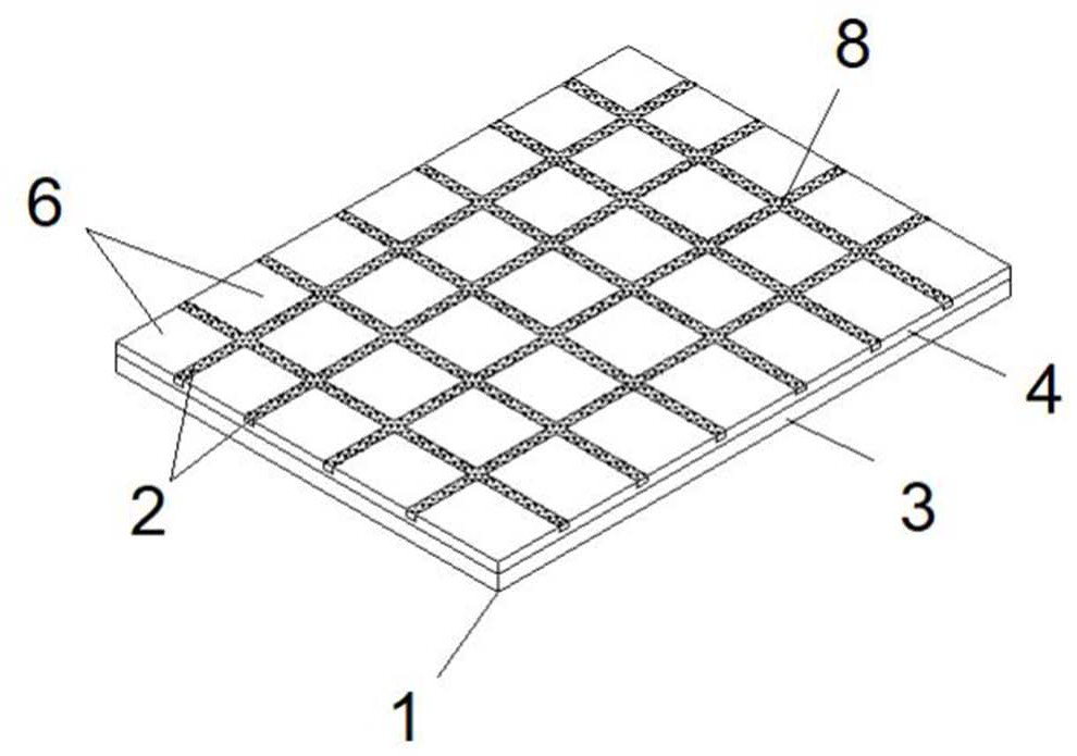 A kind of polycrystalline mosaic board and preparation method thereof