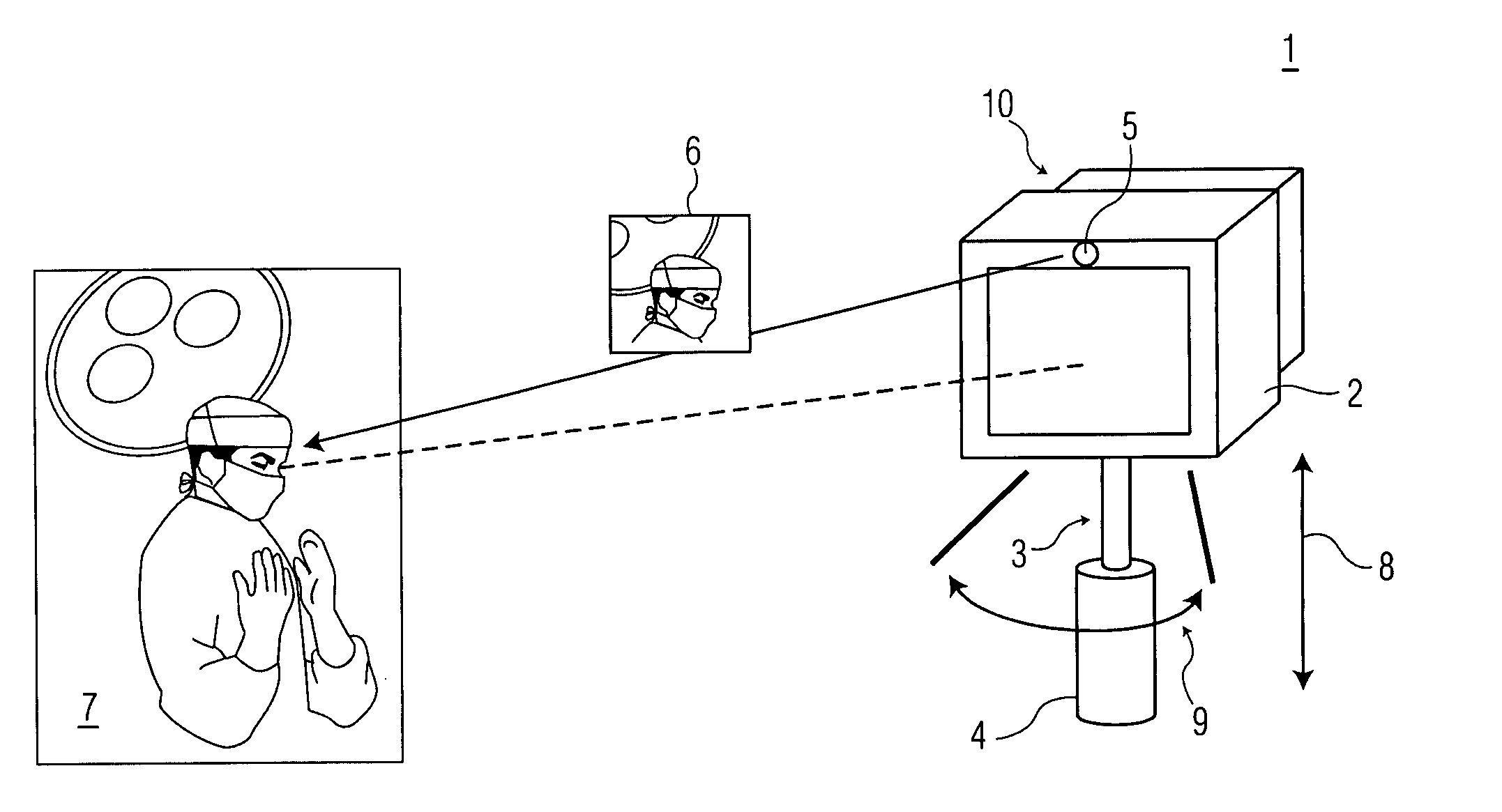 Apparatus and method for automated positioning of a device