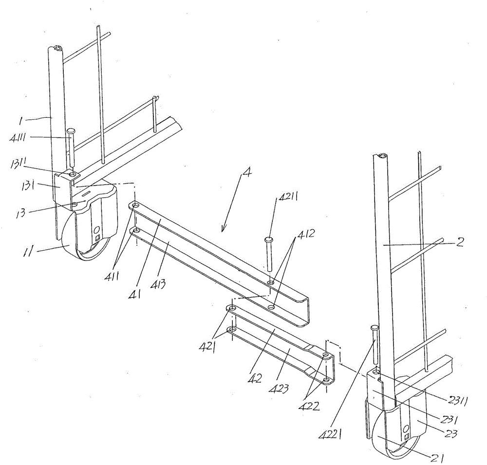 Two-door table trolley